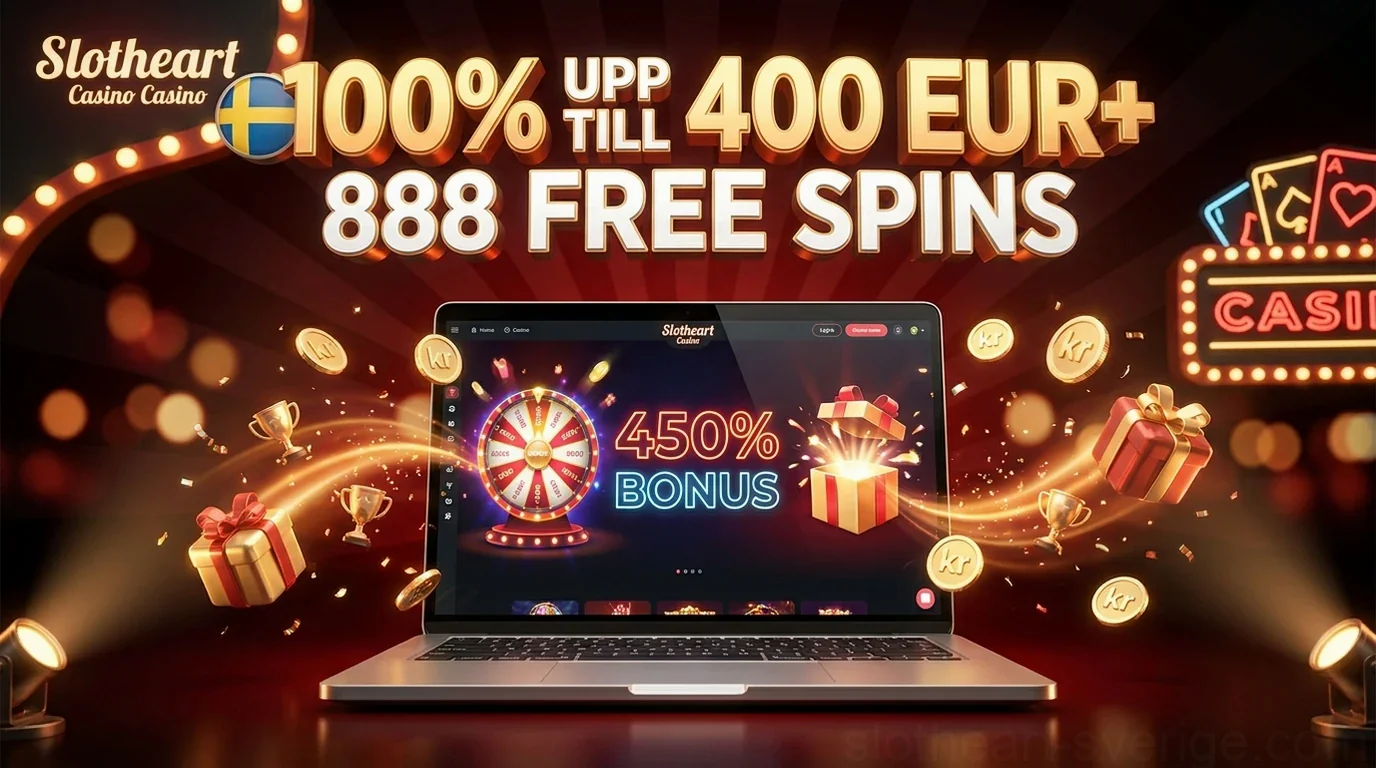 100% UPP TILL 400 EUR+ 888 FREE SPINS